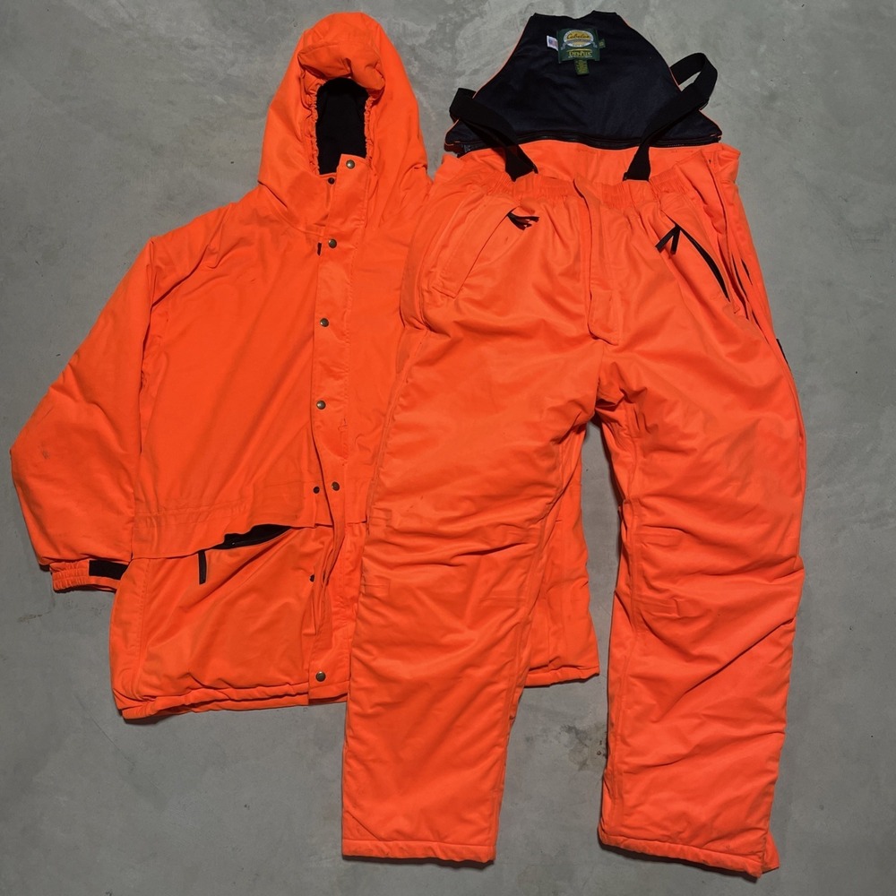Cabela's Dry Plus Men 2XL Tall Blaze Insulated Blaze Bibs & Jacket Hunting Pant